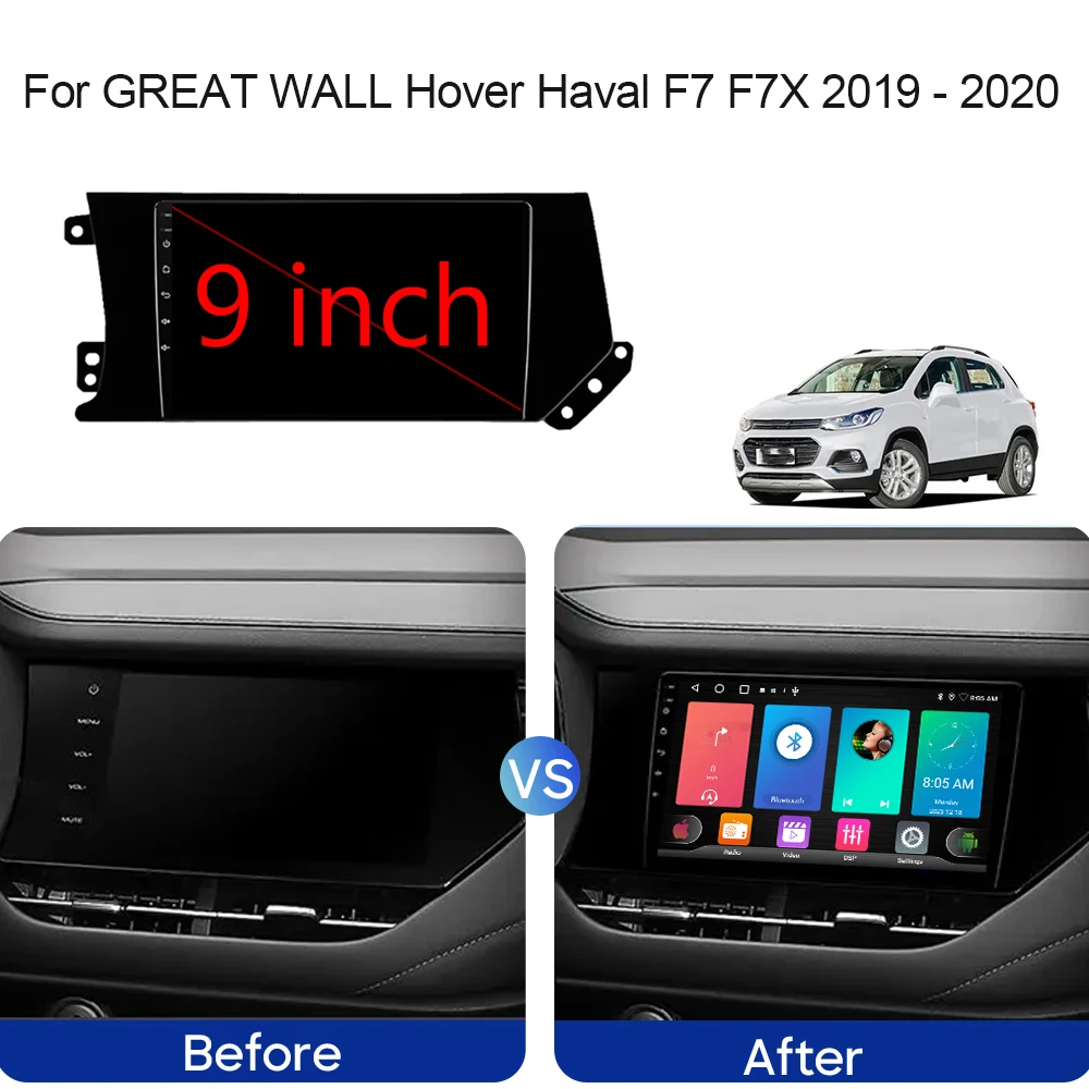 For GREAT WALL Hover Haval F7 F7X 2019 - 2020 Car Radio Android Auto GPS Navigation Multimedia Video Player Stereo No 2din DVD