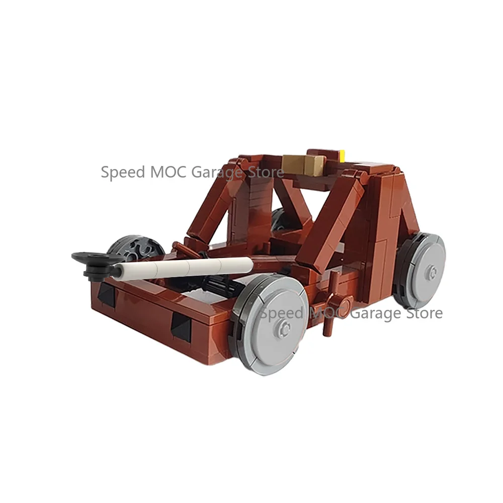 Medieval Siege Catapult MOC Building Blocks Set - Classic Ancient Warfare Siege Engine Brick Model Kit