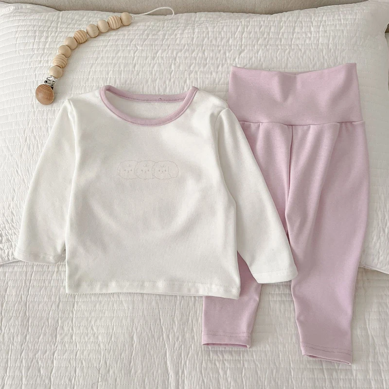 Kids Baby Girls Boys Long Sleeve Printing T-shirt + Pants Clothing Sets Infant Baby Girl Boy Pajamas Children\'s Clothes Suit