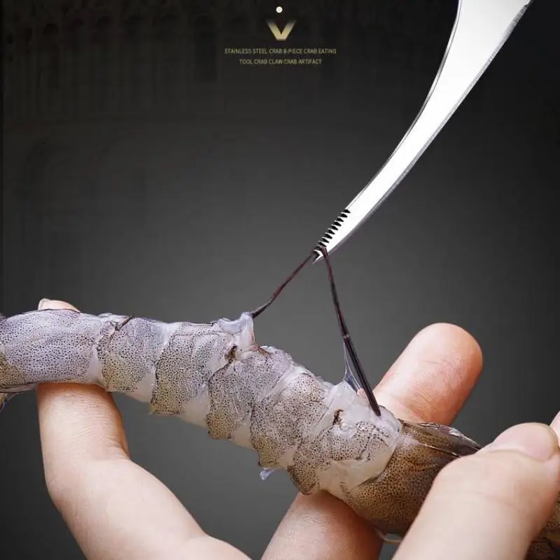 Stainless Steel Shrimp Peeling Tools Seafood Quick Sheller Shrimp Line Remover Shrimp Shell Peeler Kitchen Tools