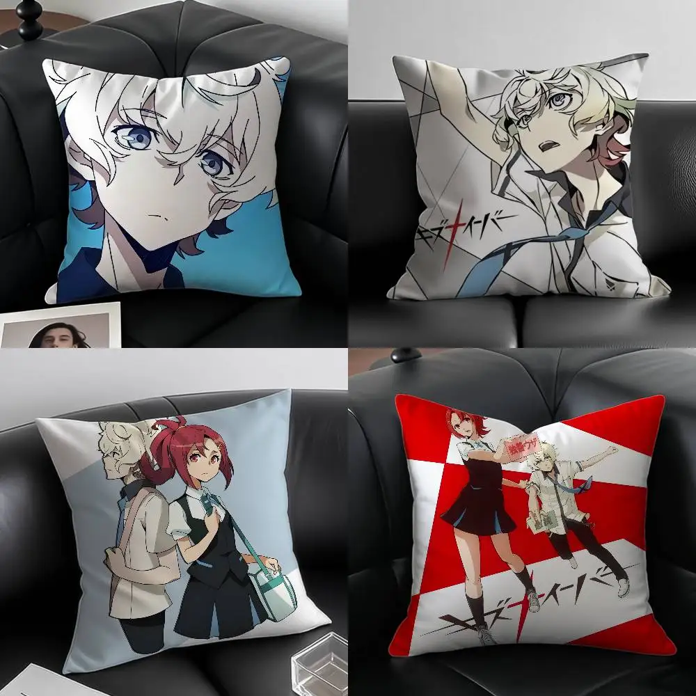 أنيمي K-Kiznaiver كيس وسادة مخصص مطبوعة نحى وسادة الصوف ، الطفل الجلد اللمس ، صديقة للبيئة صبغ التسامي وسادة ل Ho #1