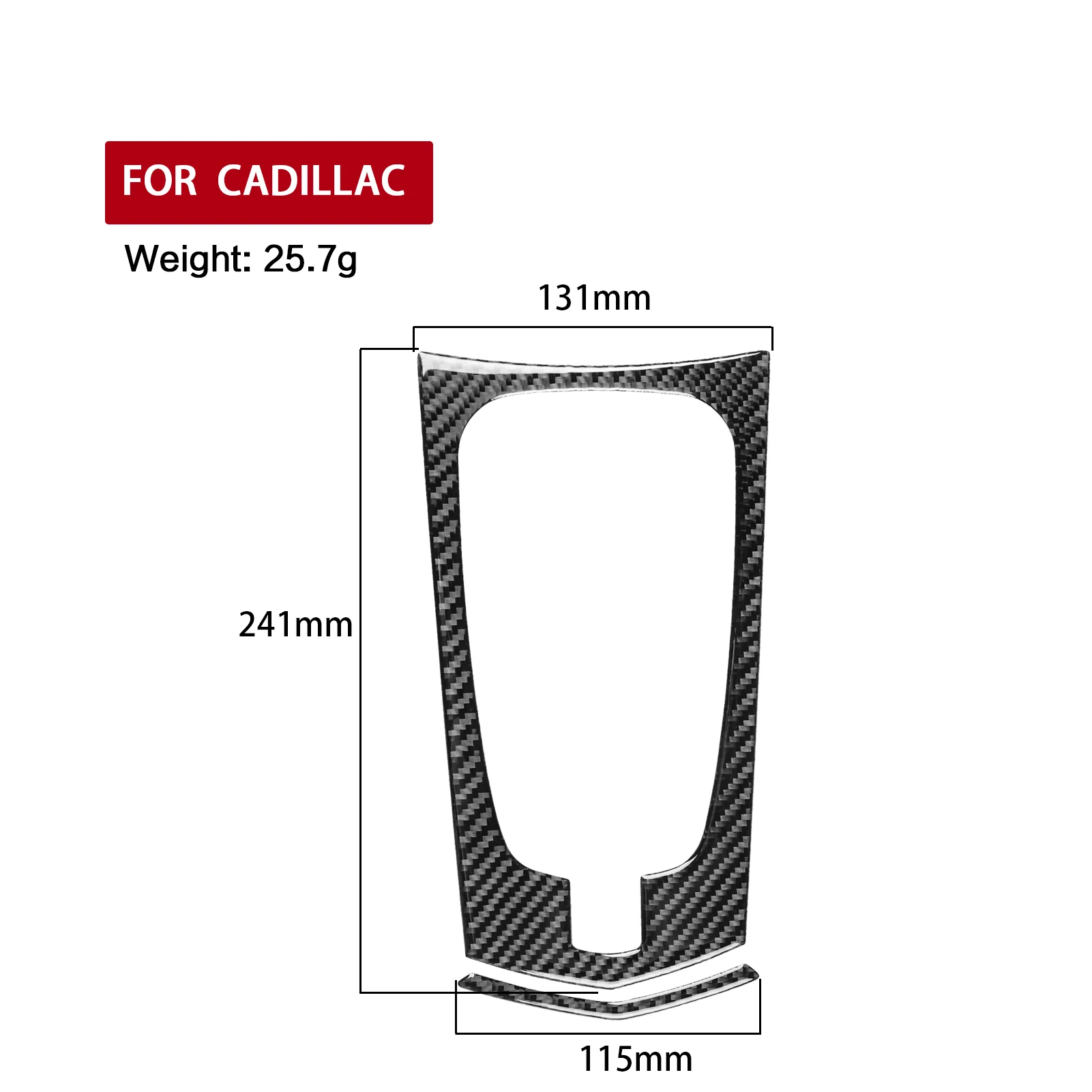 For Cadillac CTS 2008—2013 Carbon Fiber Center Gear Shifter Console Panel Car Accessories Interior Cover Trim Modified Sticker
