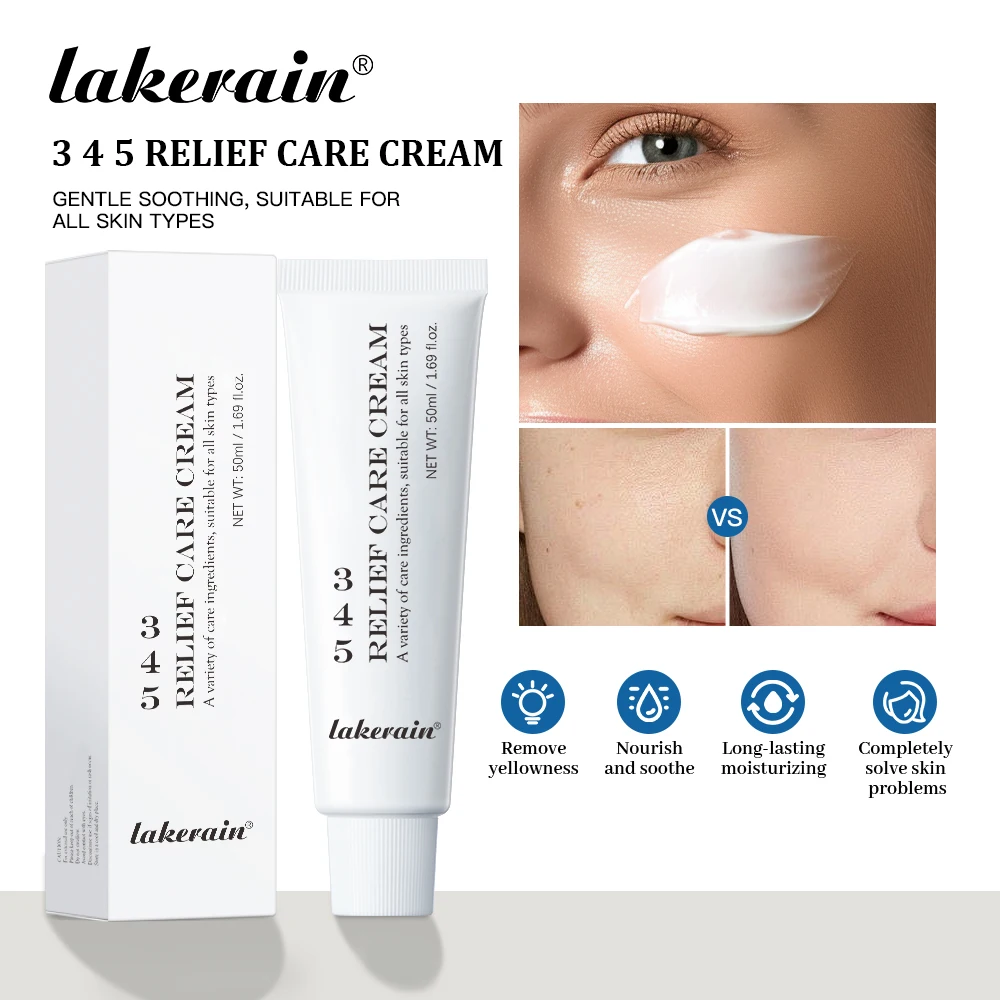 Zdjęcie 4: 3 4 5 Relief Cream Adres Wady Odżywia Skórę I Zapewnia Kojącą Pielęgnację Liftingujące Piękno Twarzy Nawilżający Koreańskie Kosmetyki