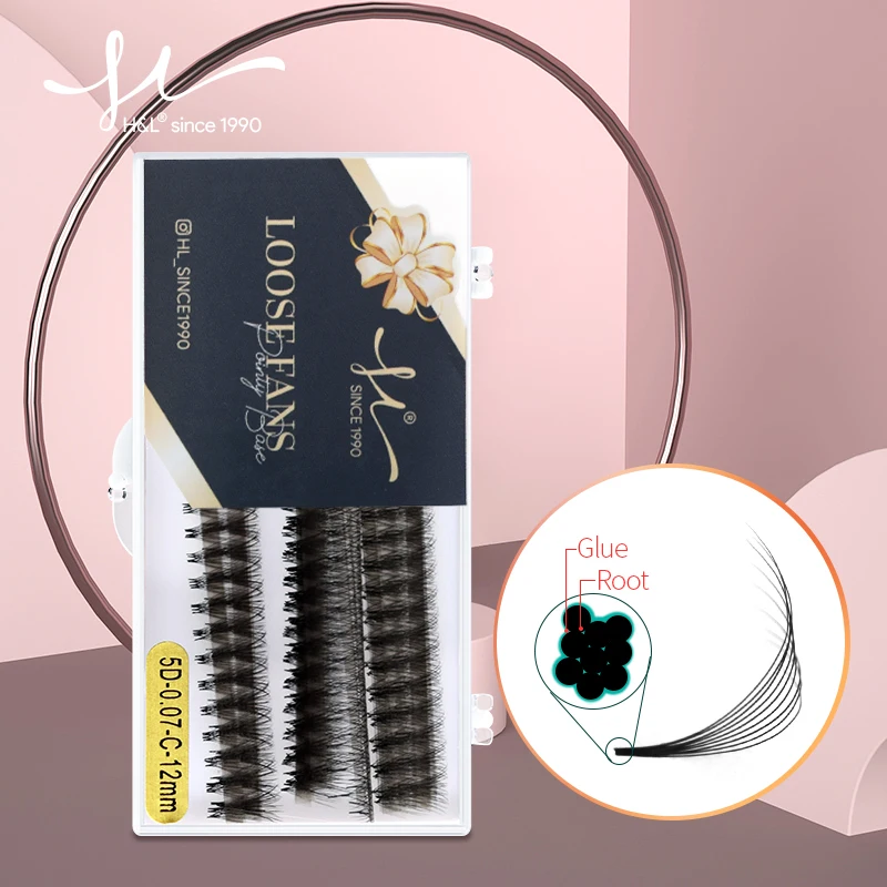 

H&L SINCE 1990 Ultra Speed 3D ——8D 10D strip Eyelash Extension Promade Pointy Base Volume Soft Nature Fake Lashes Makeup.