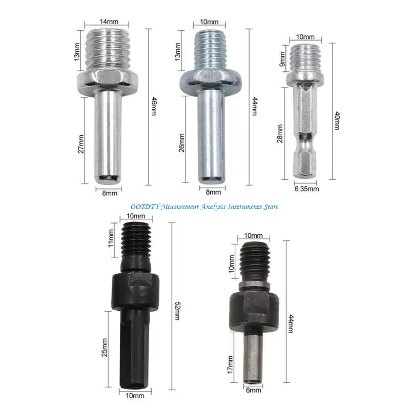 367D Hand Electric Drill Polisher Grinder Adapter Rod Polishing Wheel Grinder Connecting Conversion Rod Cutting Disc