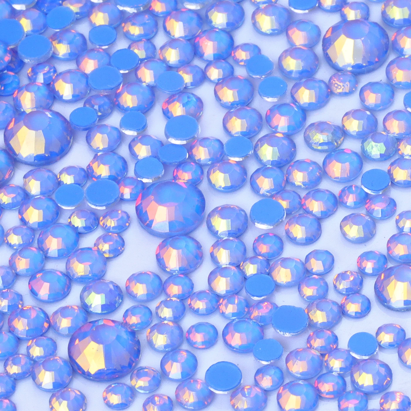 Strass non termoadesivi in vetro di dimensioni miste 1440 pezzi Mocha Opal Series Glitter Crystal per abito da sposa Indumento Decorazione nail art