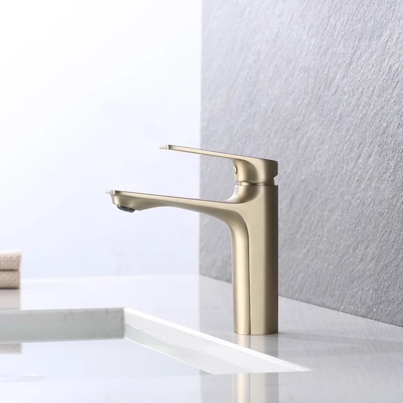 Drawing Gold Toilet Cabinet Hot And Cold Faucet Face Wash Basin Special Anti-Splash Water