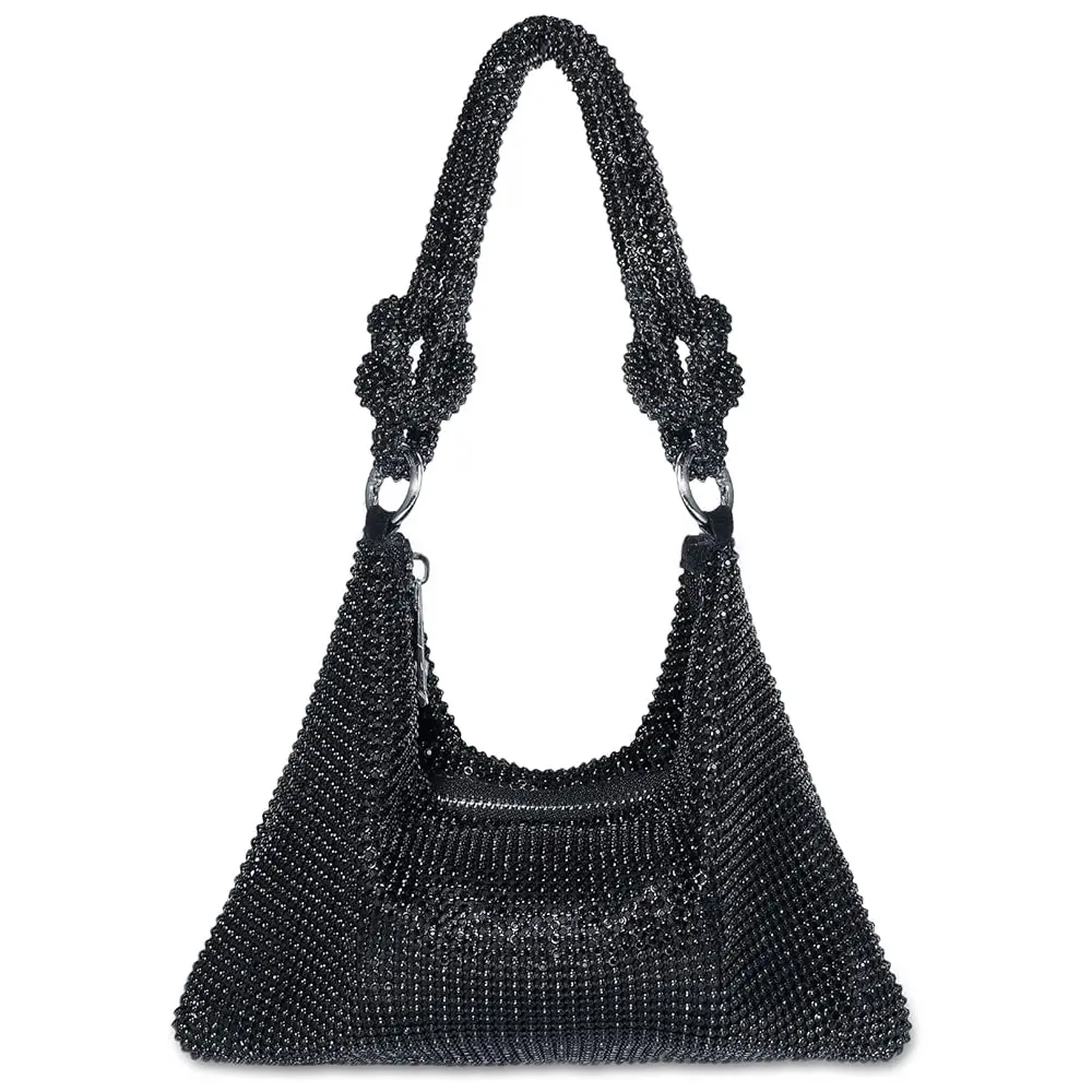 Clutch Purse for Women,Sparkly Rhinestone Evening Bag Wedding & Party Accessories,Handbag Fits Phone,Wallet & Lipstick