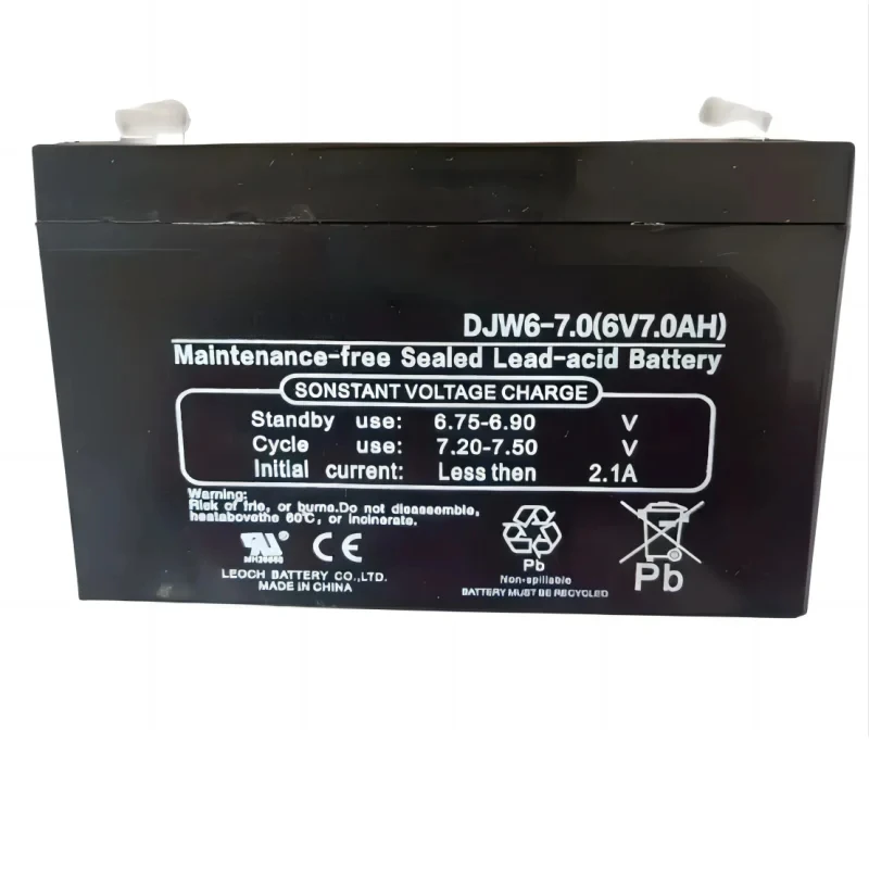 DJW6-7 6V 7.0AH Storage Battery Maintenance Free for Electric Vehicles 6V7AH Baby Stroller Battery