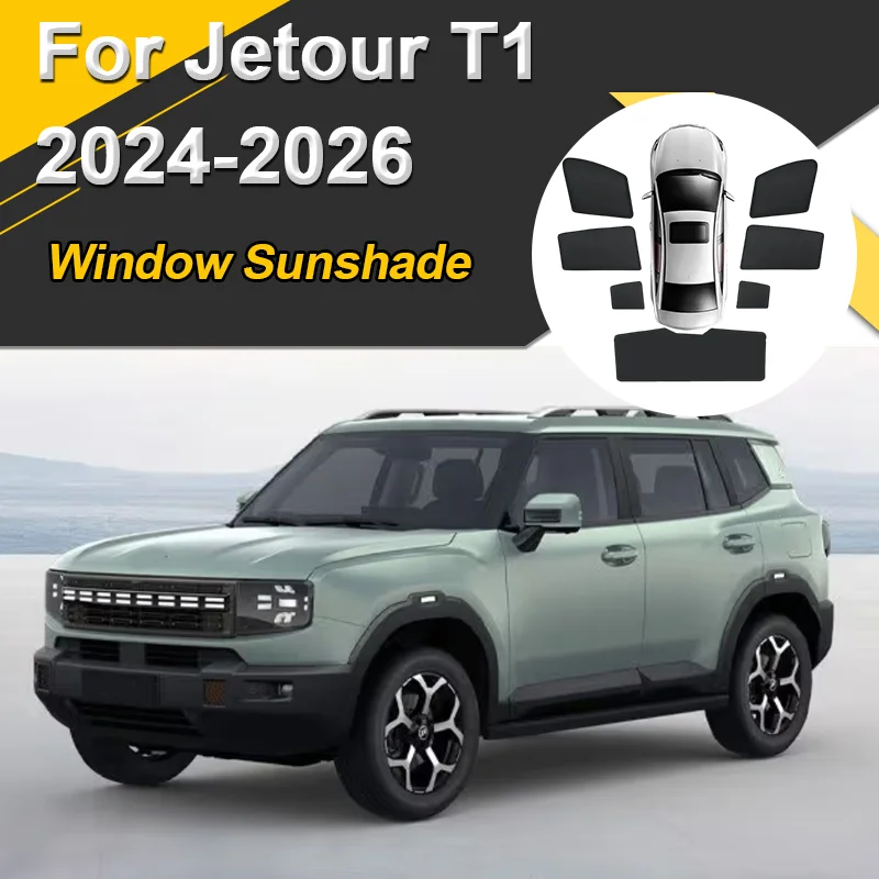 

Автомобильные солнцезащитные козырьки для Jetour T1 2024 2025 2026 Freedom Shanhai T1, солнцезащитные козырьки с магнитной теплоизоляцией, оконный козырек, автоаксессуары