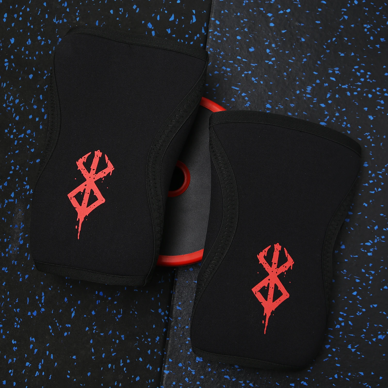 Berserk Lifting Anime Fitness Knieschoner, Powerlifting-Kompressions-Knieschoner für Männer, harte Kniestütze zum Gewichtheben – Detail 8