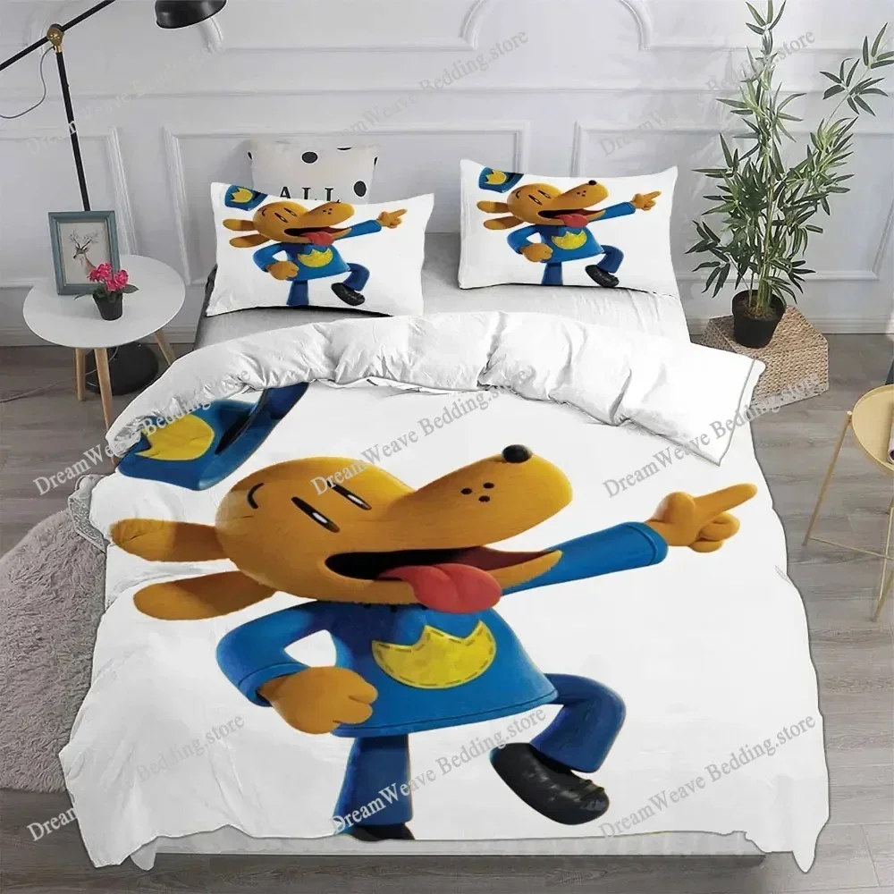 Anime Dog Man Printed Bedding Sets Quilt Bed Cover Comforter Duvet Cover Pillow Case Teenagers Children's Luxury GiftsFQH
