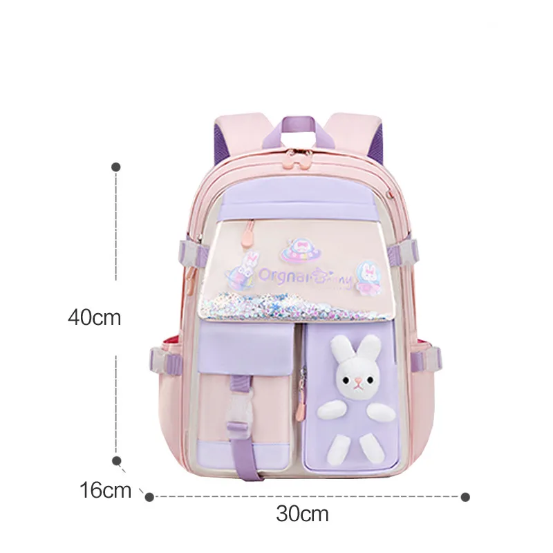 Cartoon Rabbit Backpacks for Children Fashion Large Capacity Waterproof Student School Bag Kid\'S Backpack Girls Boy Back Pack