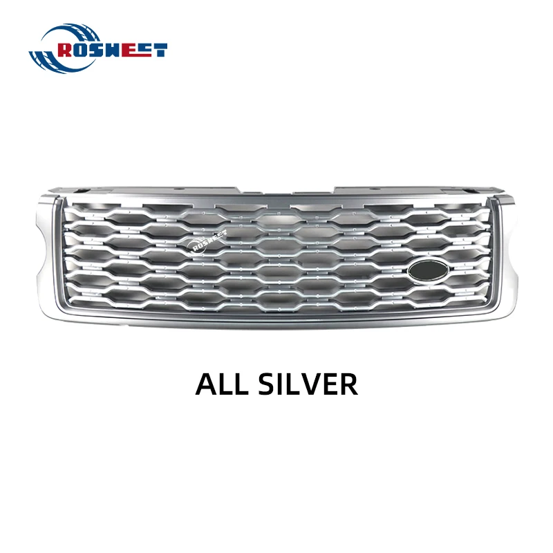 Racing Grills For Land Rover Range Rover Vogue 2013-2017 L405 Upgrade 2018-2022 Style Front Bumper Grille