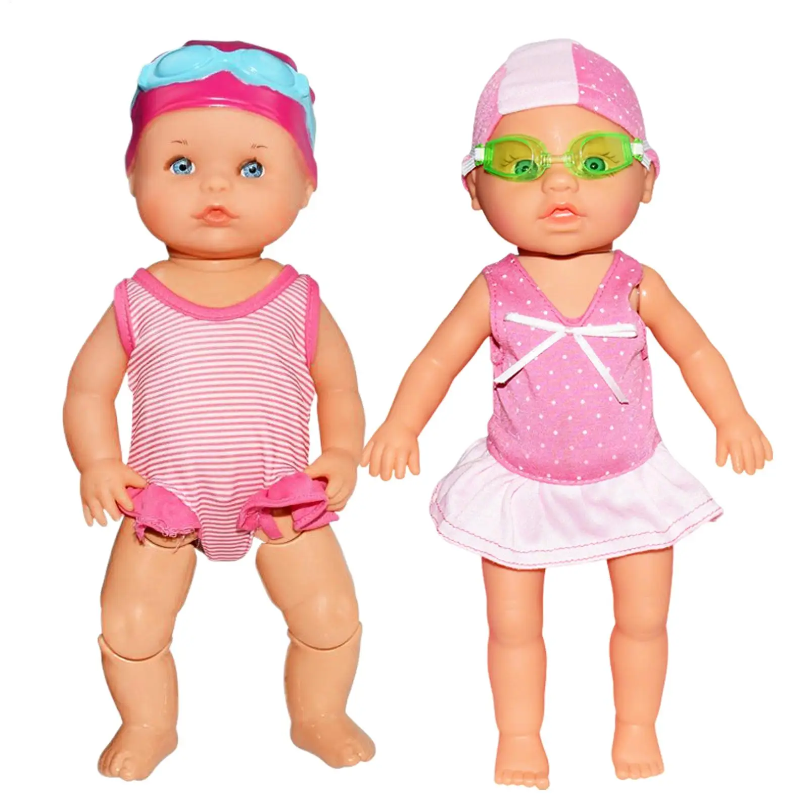 Swimming Doll with Movable Joint Detachable Suit & Glasses Bathroom Bath Toy Electric Swimming Doll for Water Pool Bathroom toys