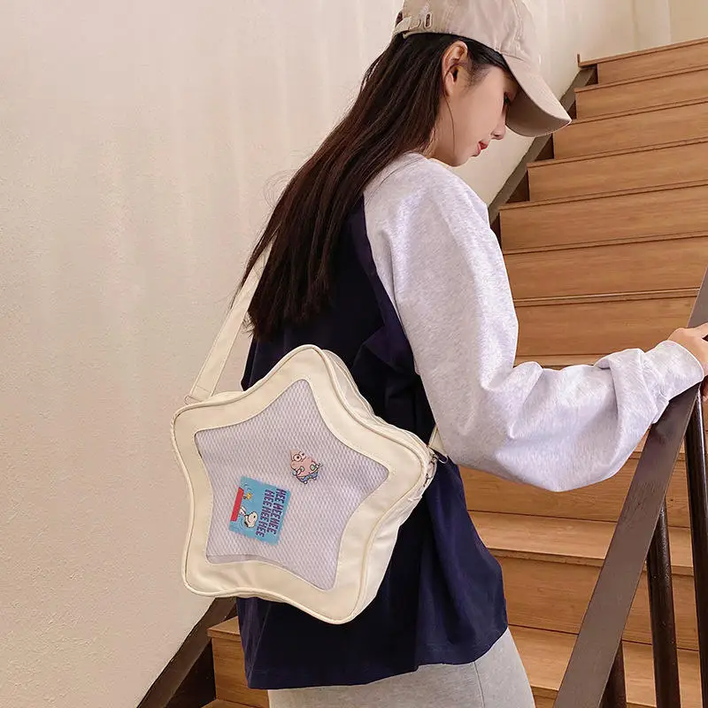 Süße Kawaii Ita Tasche Original Anime Fünfzackiger Stern Zweidimensionale Umhängetasche Street Fashion Ulzzang Schulter für Mädchen – Detail 13