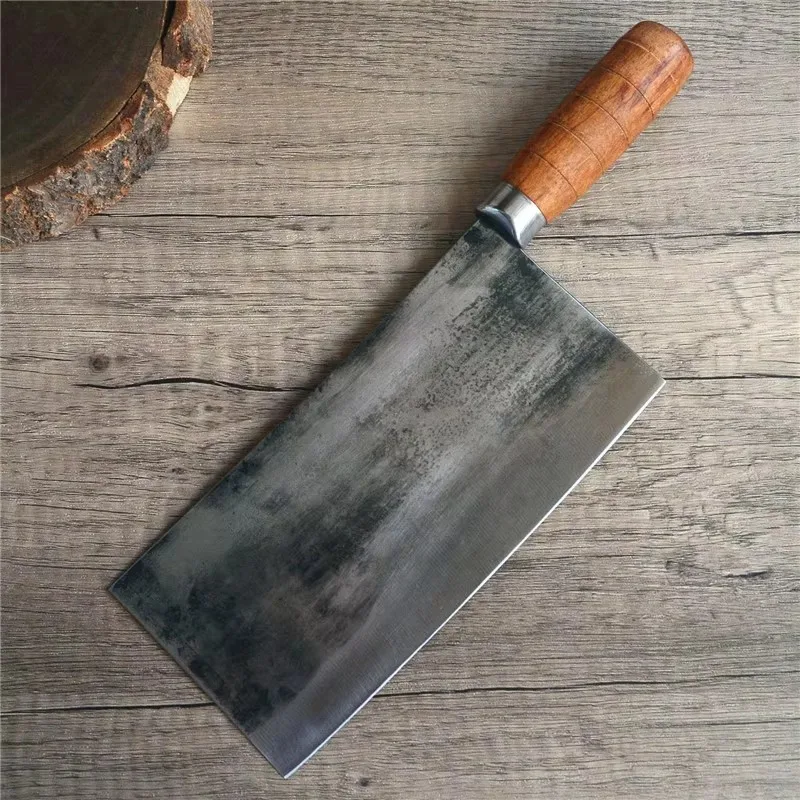 Hand Forged Chinese Slicing Knife Kitchen Cleaver Butcher Knife Meat Vegetable Sushi Cutting Filleting Knife Chef Cooking Cutter