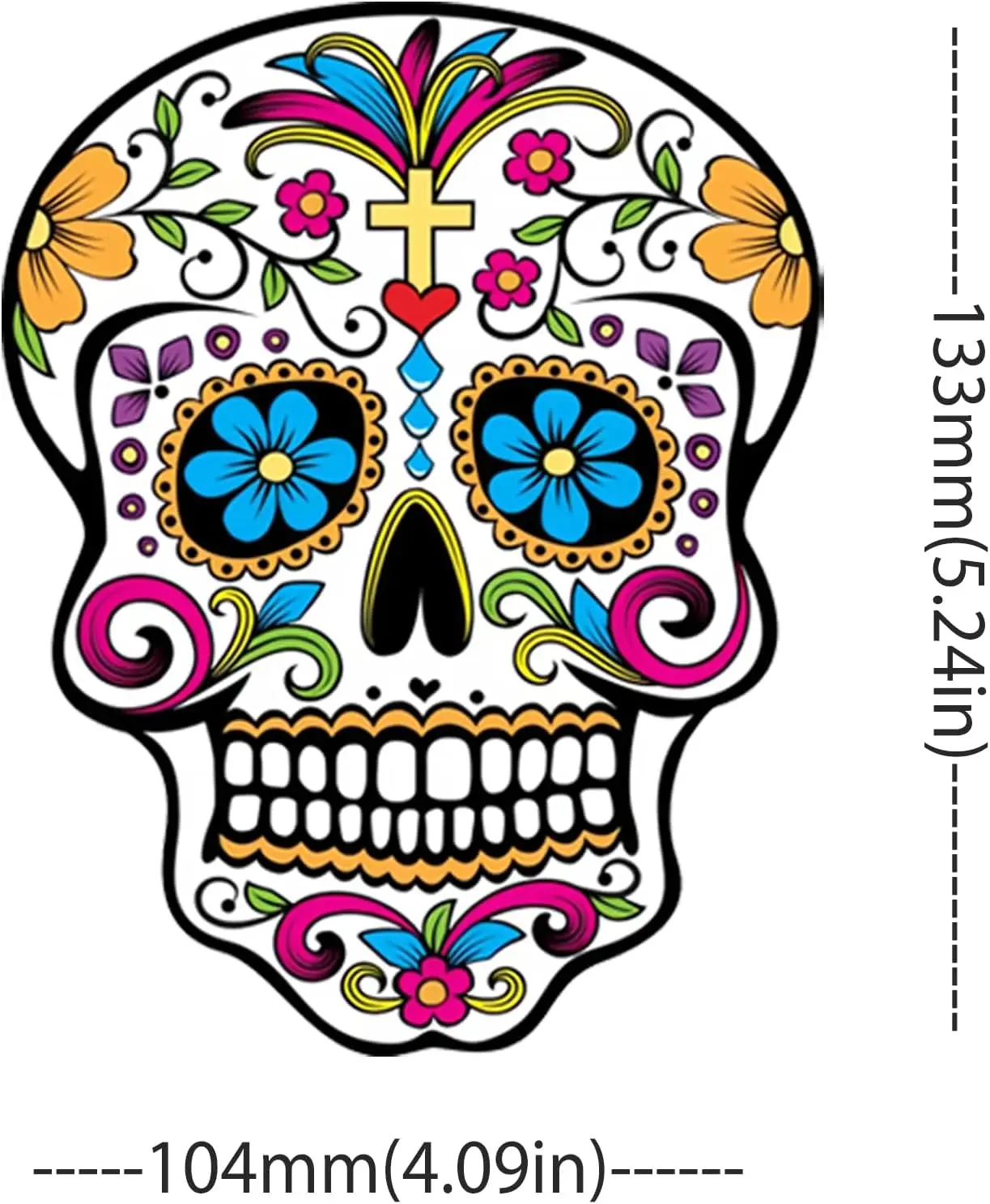 

36 шт. Dia De Los Muertos Вырезы Орнаменты Череп Вырез День мертвых Череп Ремесла для рождественской елки Xmas Cinco De Mayo