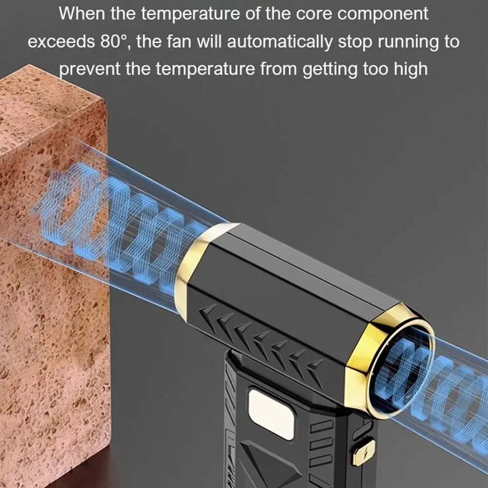 100000 دورة في الدقيقة مروحة نفاثة توربو صغيرة تهب/شفط 6 تروس قابل للتعديل منفاخ هواء قوي شاشة ديجيتال المحمولة فراغ منظف الغبار