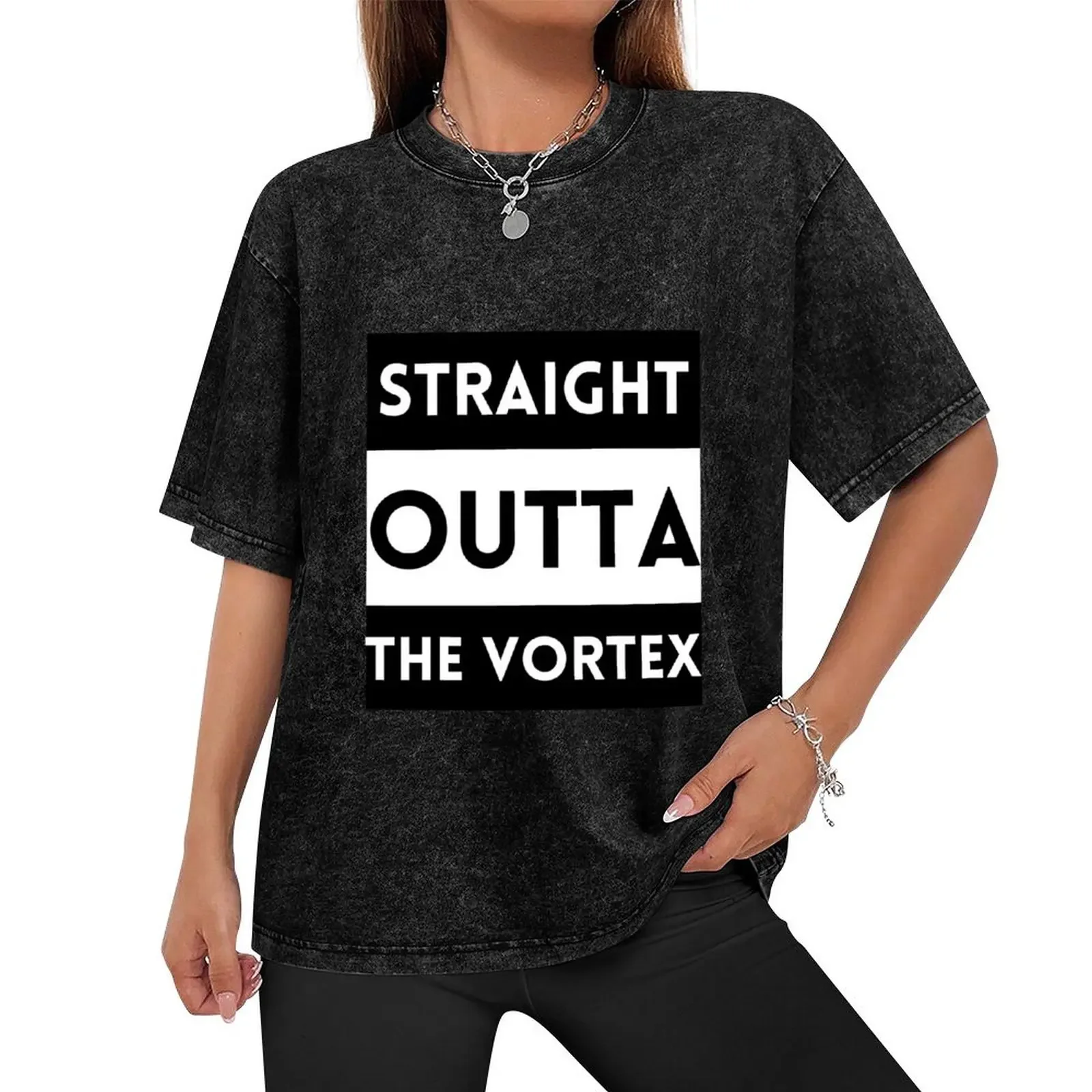 Straight Outta the Vortex- Law of Attraction T-Shirt new edition blue archive men tshirt