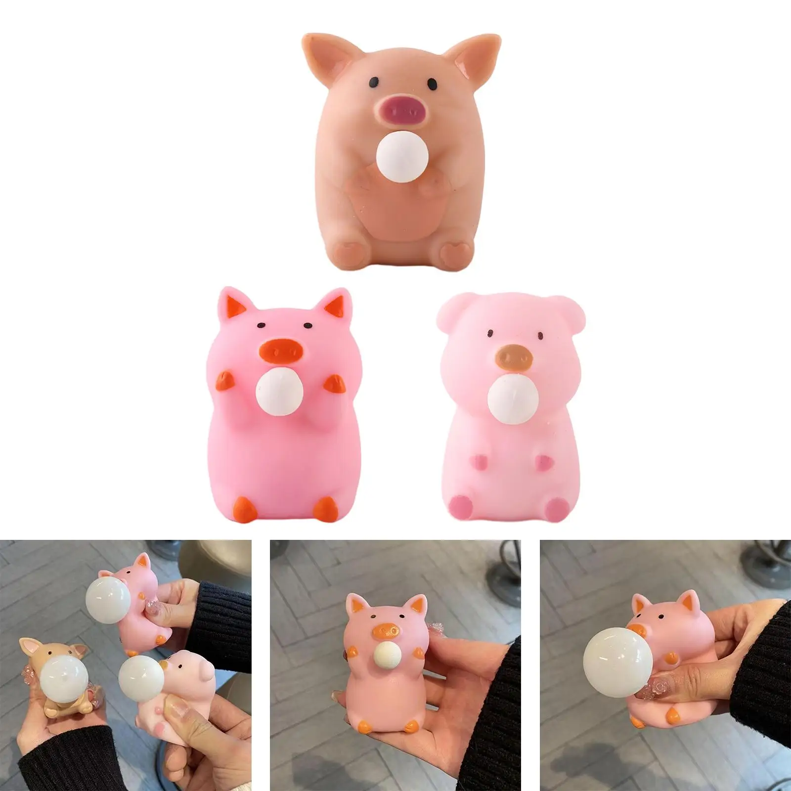 

Pig Vent Toy High Elastic Squeezing Toy Doll for Friends Kid Gifts