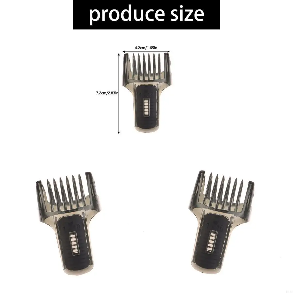 F92F Haircut Comb Attachment With 1-18mm Adjustable Guide Ergonomic ABS Plastic For Clippers