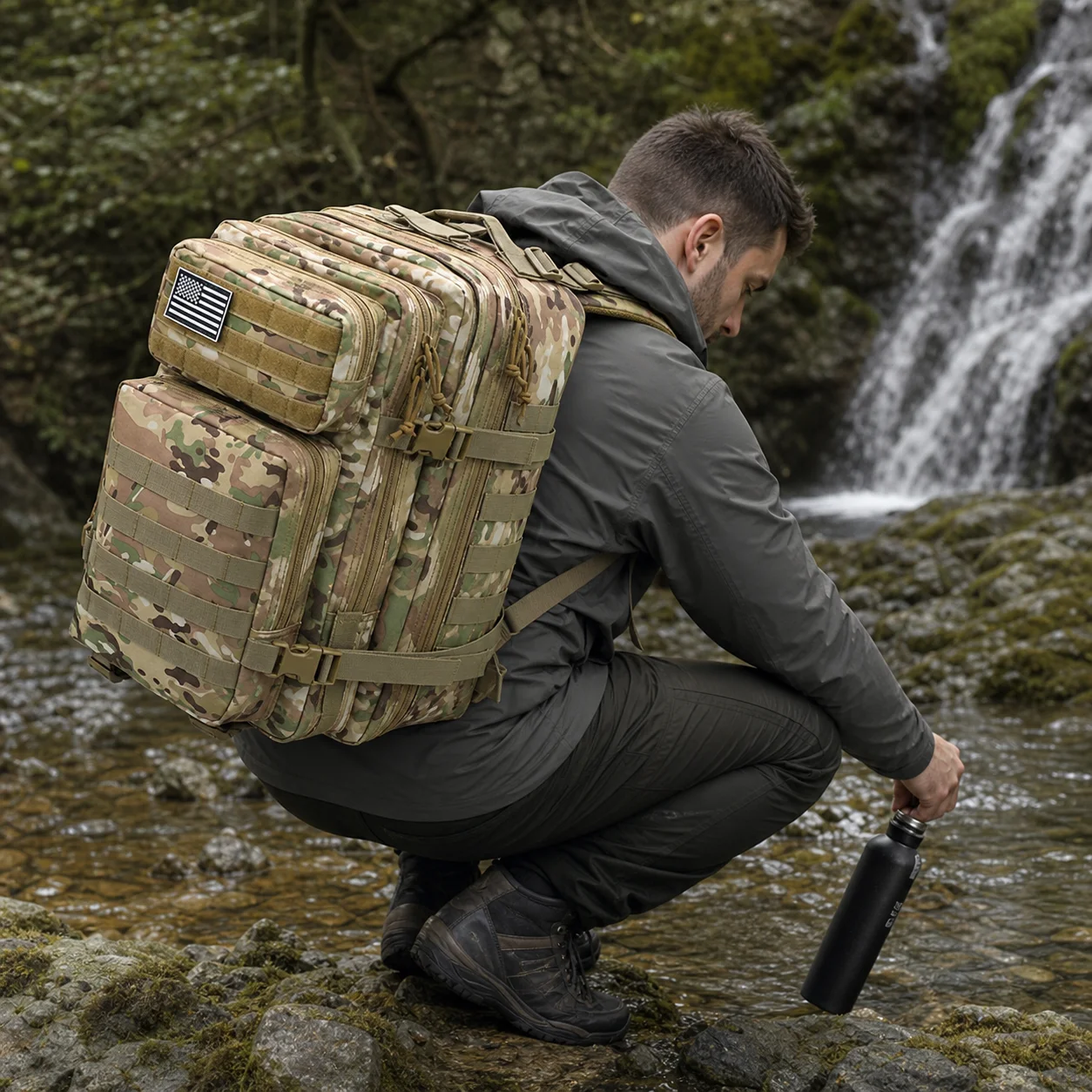 50L Tactical Backpack Molle Bag Outdoor Bags Backpack for Hiking Camping Trekking Hunting Fishing GYM Bags Backpacks