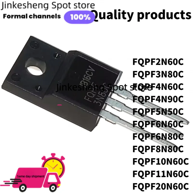 10 Stück FQPF6N60C FQPF6N80C FQPF8N80C FQPF10N60C FQPF11N60C FQPF20N60C TO-220F FQPF2N60C FQPF3N80C FQPF4N60C FQPF4N90C FQPF5N50C