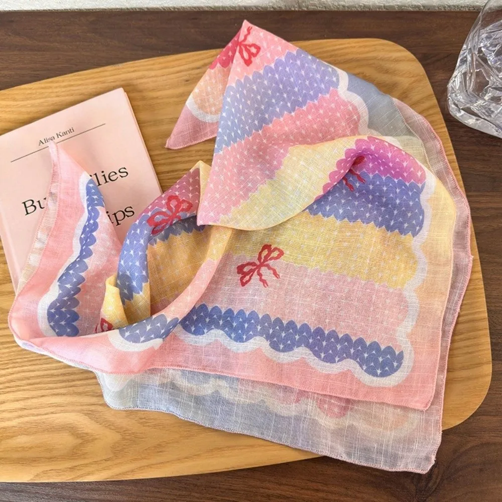 

Элегантная повязка на голову в клетку с цветком, универсальная тонкая уличная повязка на голову, шарф в пасторальном стиле в стиле ретро, повязка на голову, аксессуары для волос для девочек