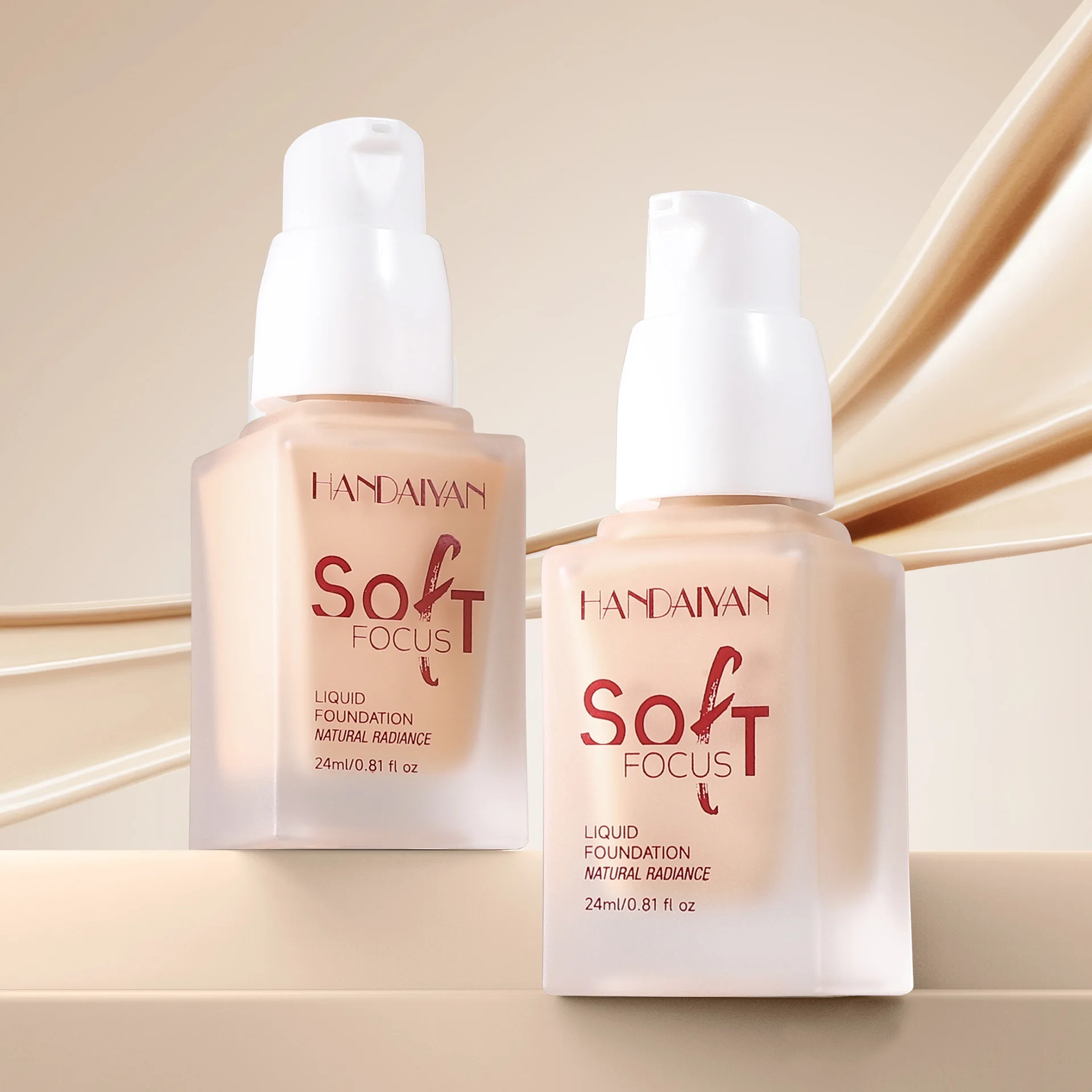 Natural Radiance Liquid Foundation, Soft-matte & Concealer & Long-lasting, Maintain A Natural Makeup Look Foundation, 24ml