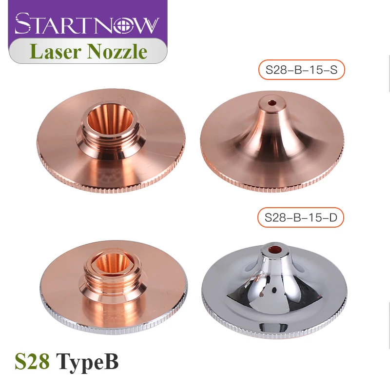 Dysza laserowa Startnow HANS chromowana do Precitec Raytools WSX, części do maszyn CNC, kaliber 0.8-5.0mm, dysze spawalnicze