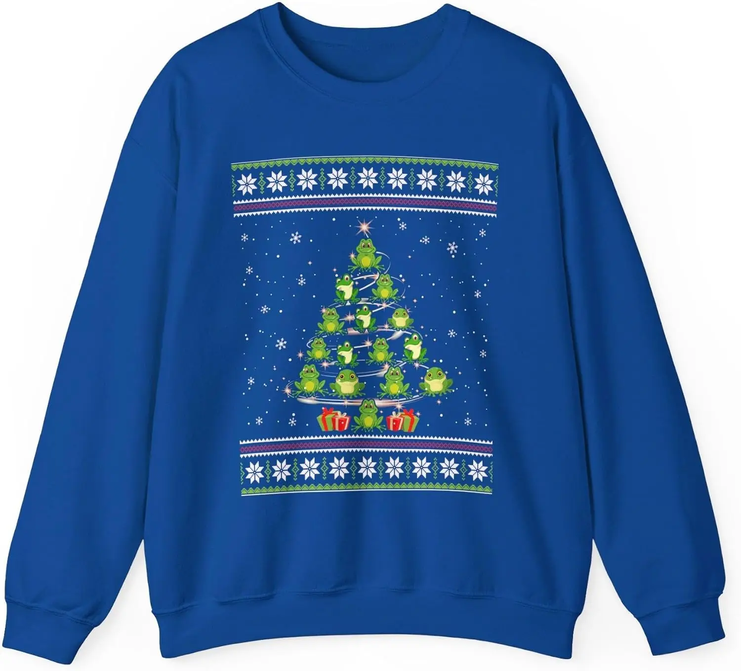 Maglione con camicie cool con albero di rane di Natale felice - Felpa brutto di buon Natale