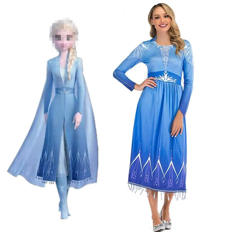 Cosplay anime costumes, ice and snow princess dresses, Elsa Elsa adult princess dresses, performance costumes