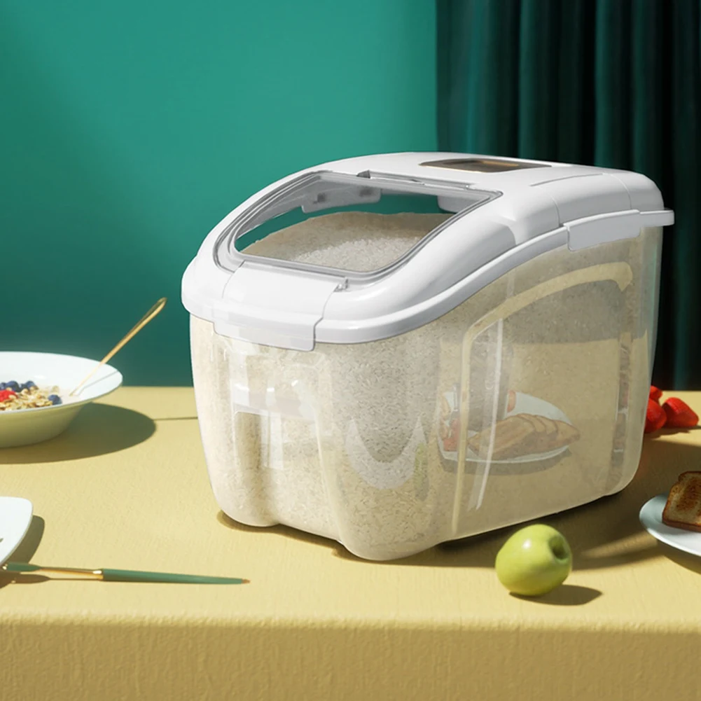Exquisite-5KG Kitchen Container Bucket Insect-Proof Moisture-Proof Rice Box Grain Sealed Jar Home Storage Pet Dog Food Store Box
