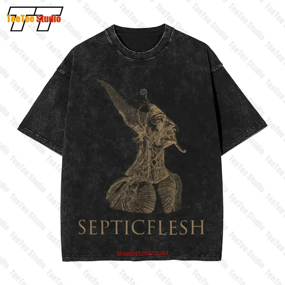 

Винтажная футболка большого размера Septic Flesh 'Communion' X02S