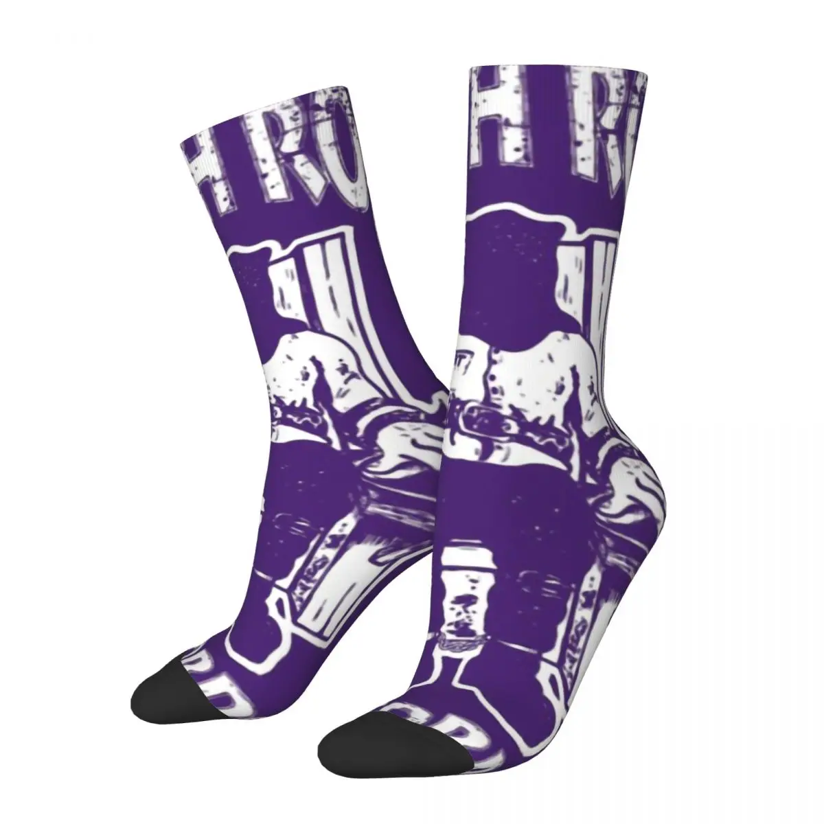 Calcetines de compresión para hombre y mujer, calcetín Unisex con estampado de logotipo Retro, estilo Hip Hop, d-death Row, Harajuku, divertido, novedad, ideal para regalo