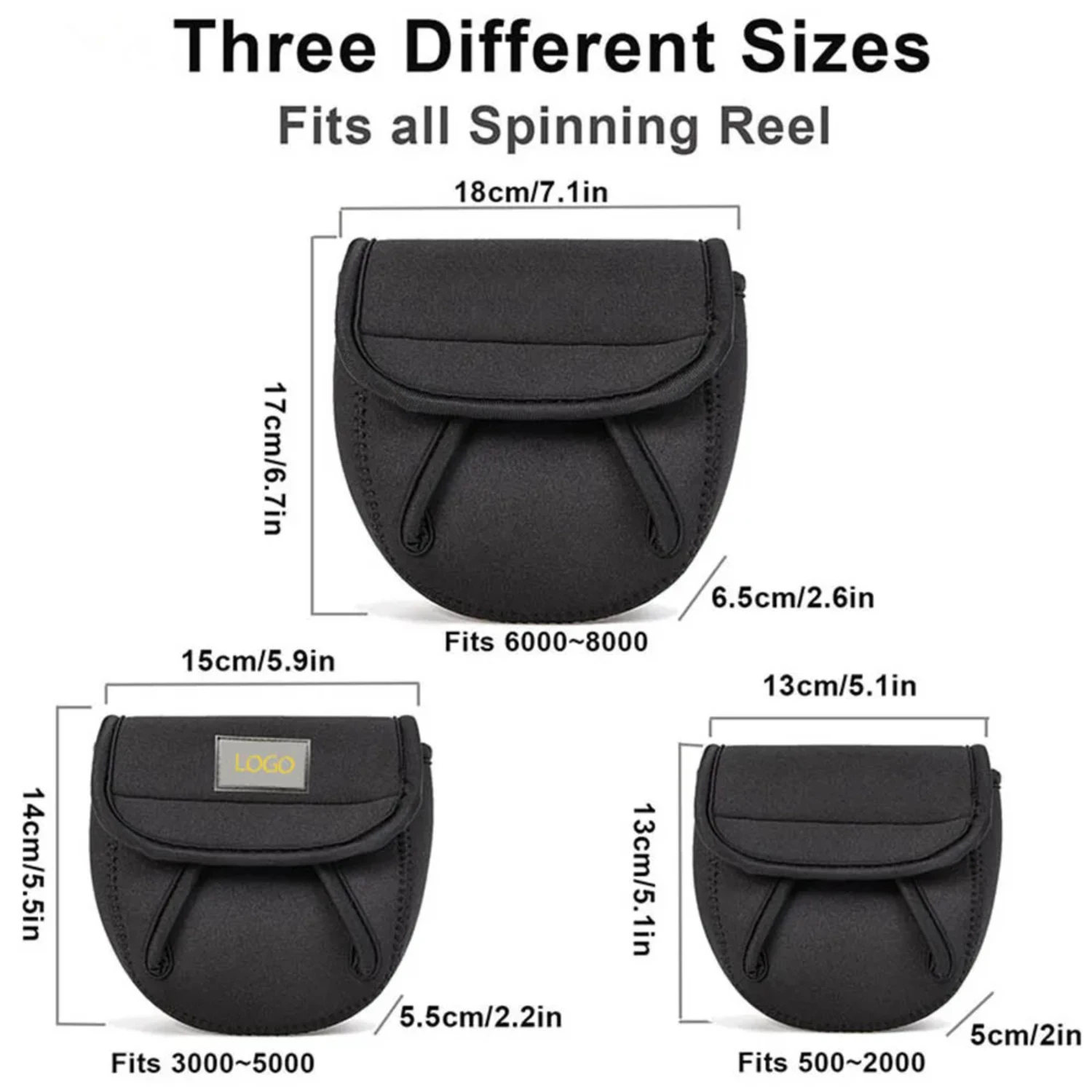 

S/M/L Spinning Fishing Reel Cover Neoprene Wheel Protective Case Waterproof Reel Water Drop Wheel Package Outdoor