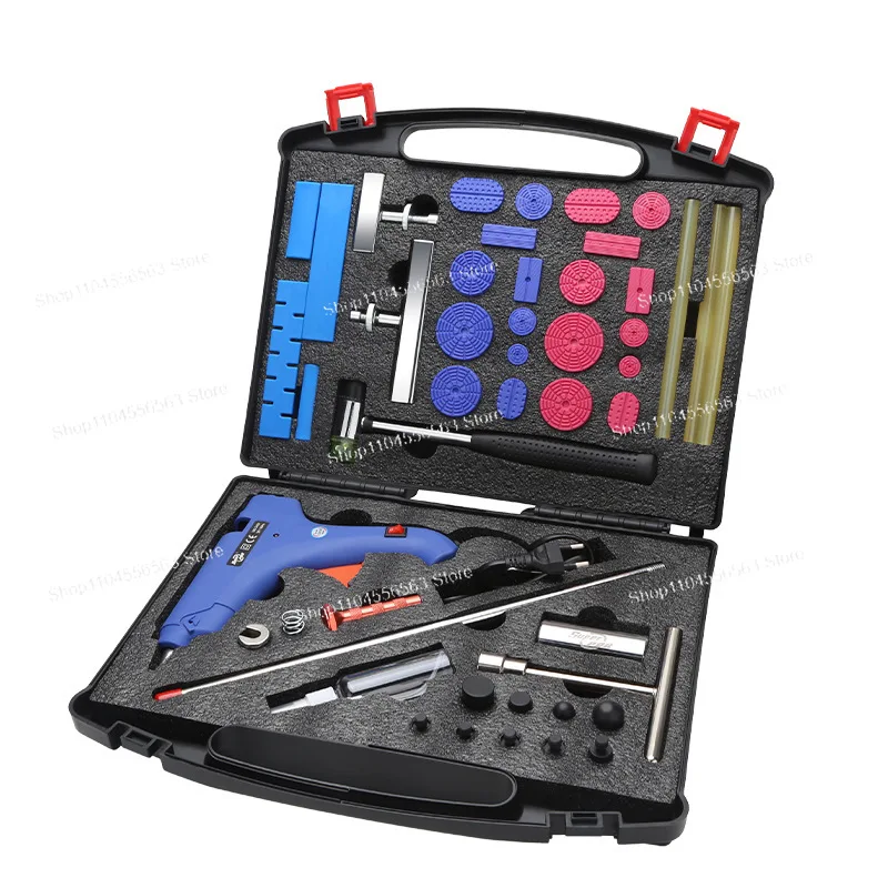 Portable Car Dent Repair Tool Set with Carrying Case for Paintless Bodywork