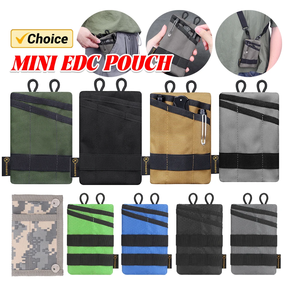 Bolsa multifuncional para deportes al aire libre, Camping, senderismo, tarjeta, llave, bolsa de almacenamiento de herramientas EDC para montañismo y caza