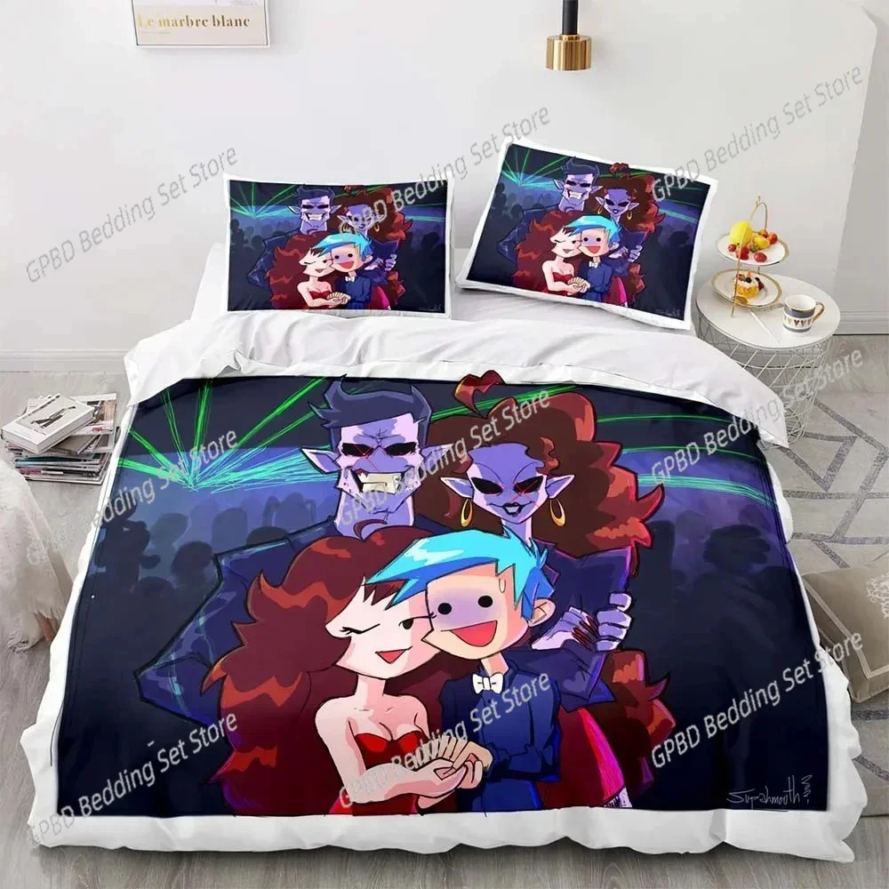 Game Friday Night Funkin Bedding Set For Bedroom Soft Modern Bedspreads Comefortable Kids Duvet Cover Quilt Cover And Pillowcase