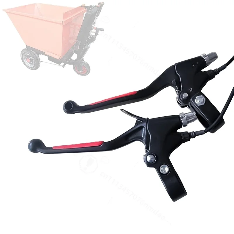 Left Brake Handle Cable Cut‑off Brake System Replacement Parts for Electric Tricycle Motorcycle Construction Site Small Trolley