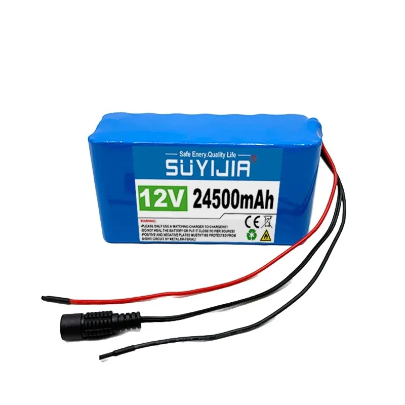 18650 3S7P 12V 24500mAh Lithium Battery Pack with Built-in Smart BMS Suitable for Electric Bicycles and Scooters 12.6V3A Charger