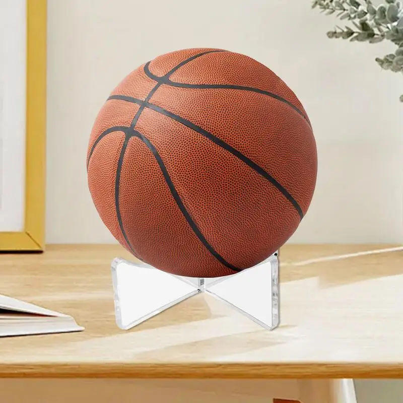 Acrylic Soccer Ball Stand Transparent Football Holder Volleyball Stand Ball Storage Holder For Display For Football Basketball