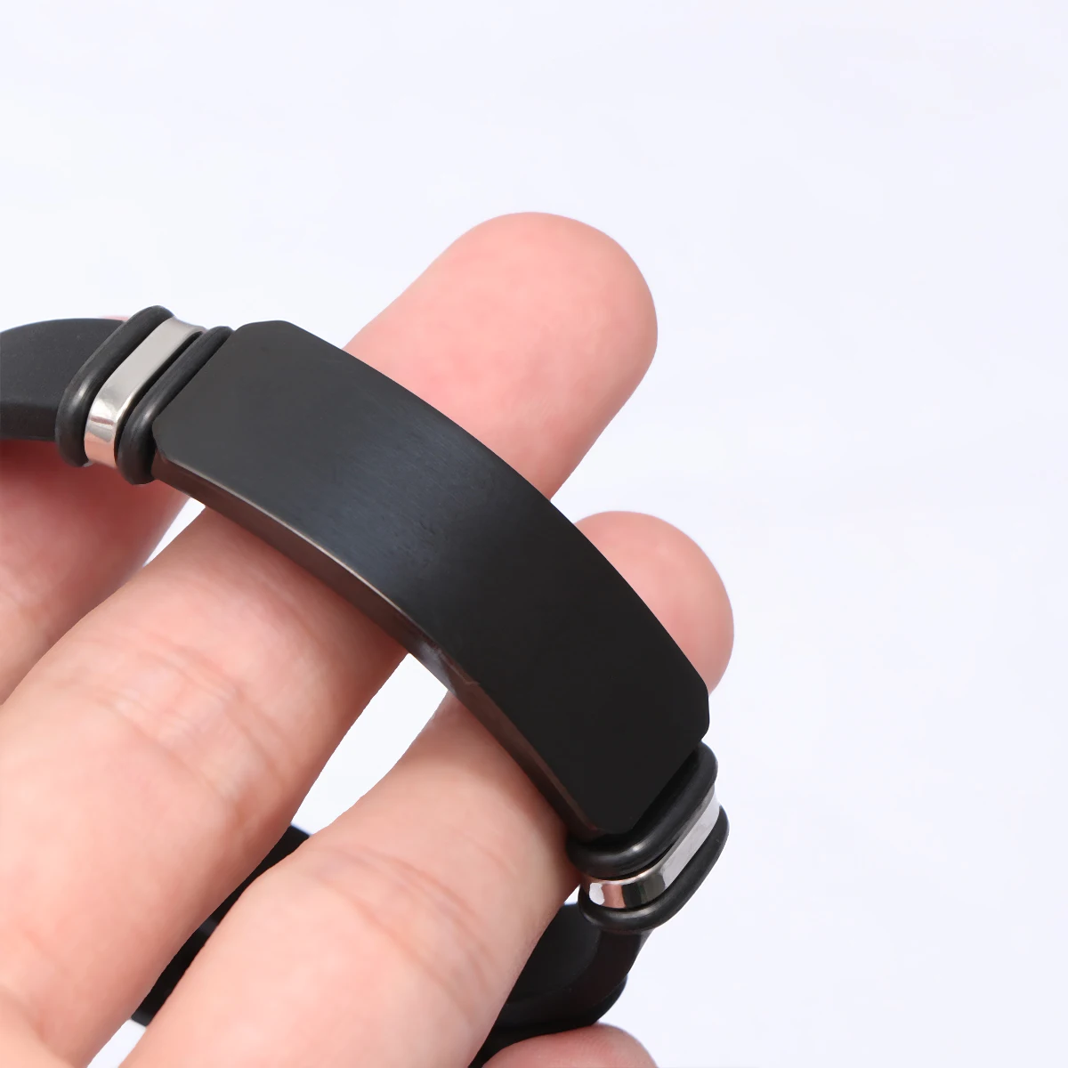 

Stainless Steel Hand Rope Bracelet Wrist Band for Men Women Fashion Lettering Strap Trendy Daily Wrist Strap Use