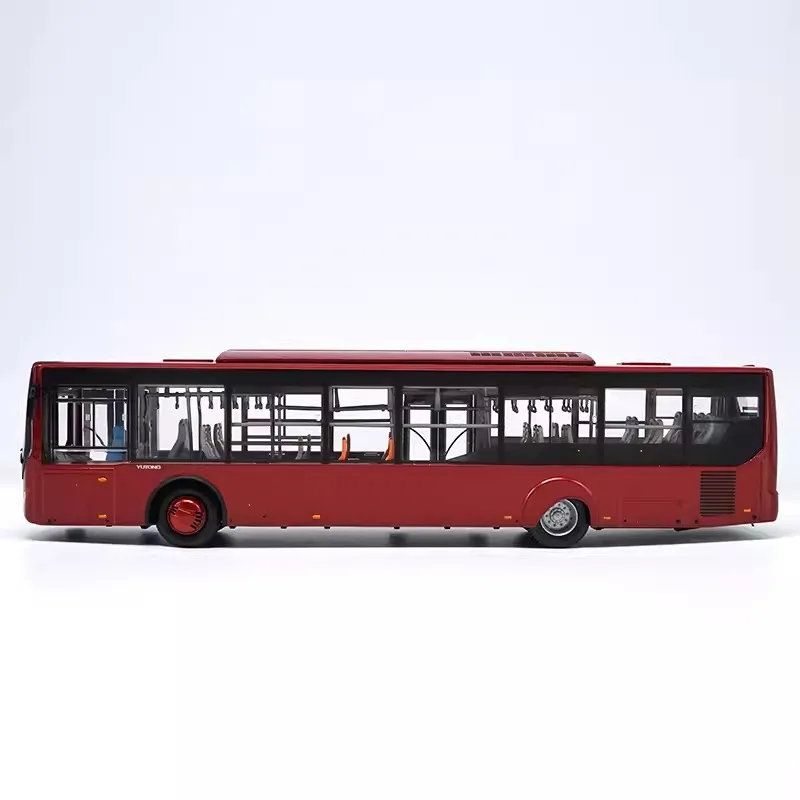 1:42 Scale Yutong Bus ZK6128 Alloy Car Model Ornaments