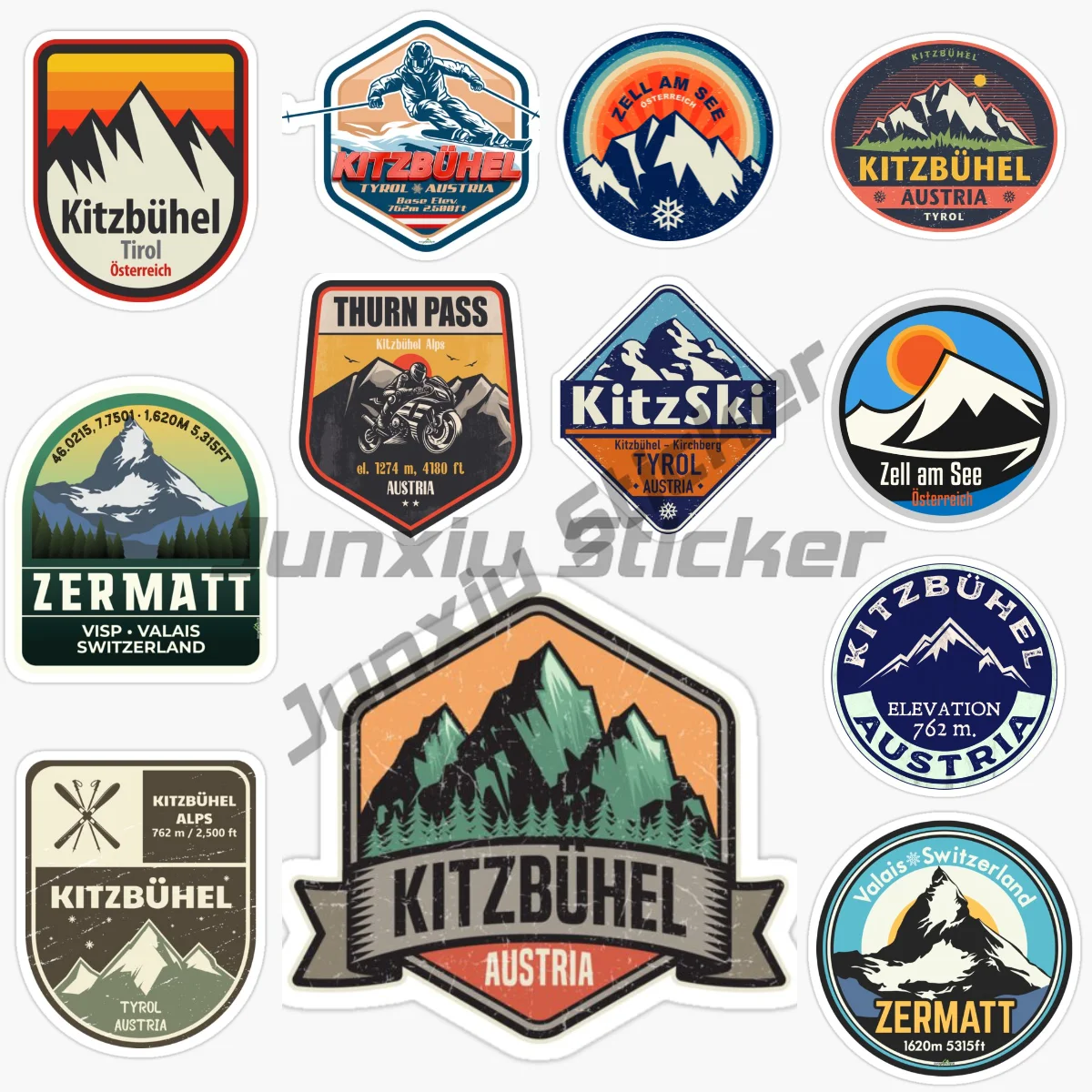 

Kitzbuhel AUSTRIA Famous Resort Car Sticker Bike Styling Helmet Laptop Funny Decal Vinyl Self-adhesive