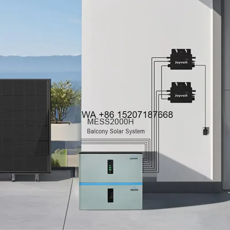 Wmwmnu Plug and Play MESS Balcony Power Plant with LiFePO4 Battery Stackable Energy Storage Station 2KW Solar Microinverter