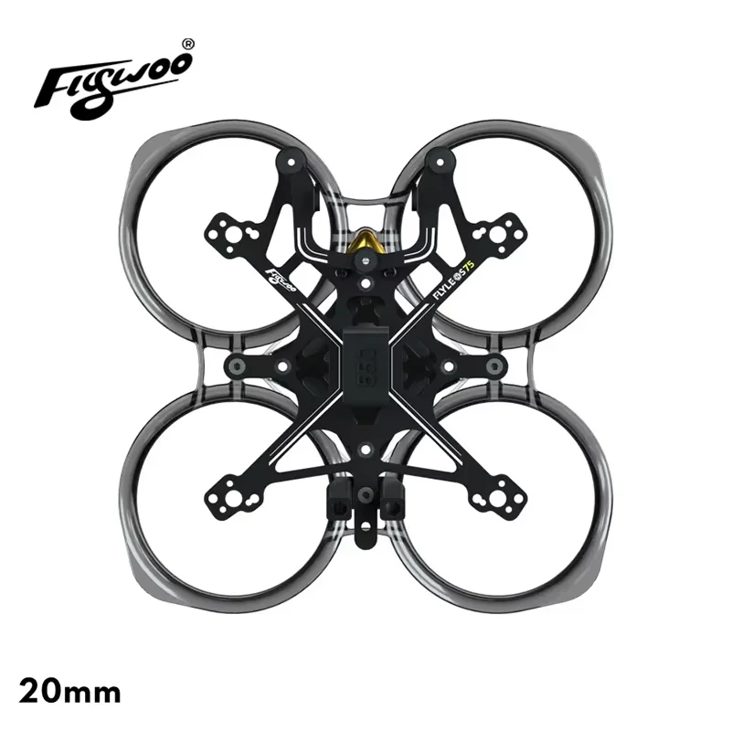 Flywoo Flylens 75 Frame Kit 1.6inch FPV Racing Quadcopter Frame Support O4 PRO / O3 / 1S Lite Kit 1003 1004 0802 Brushless Motor
