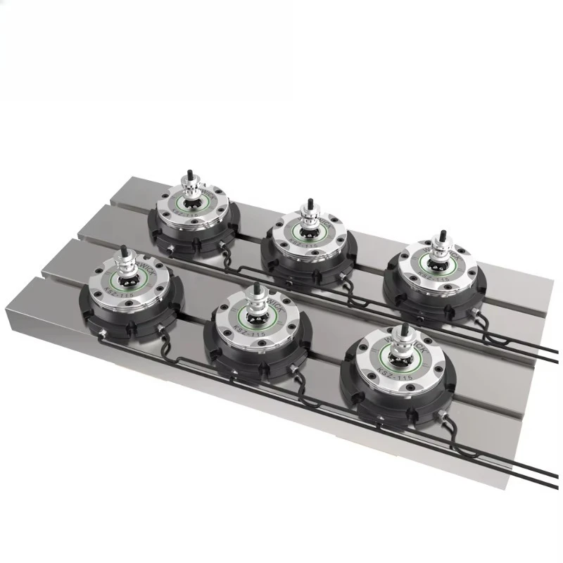 KSZ115-T1 Mandrino di centraggio con fissaggio a punto zero con sistema di pallet modulare pneumatico a cambio rapido con supporto automatizzato