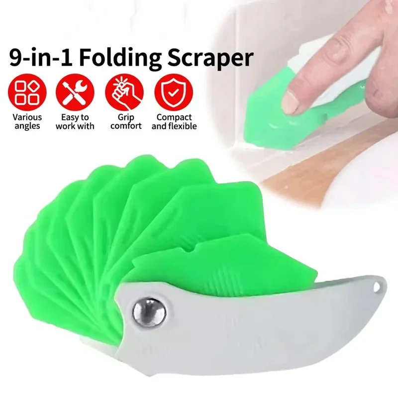 9-in-1 Silicone Caulking Tool Professional Sealant Spreading Joint Sealant Spreader Spatula Tile Window Grout Edge Removal Tool